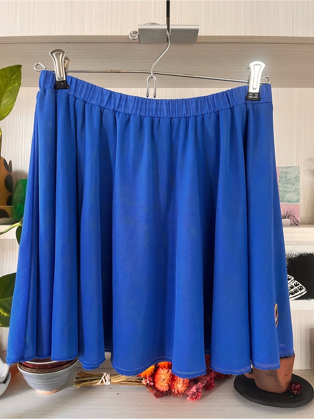 VTG Nike Blue Elastic-Waist Tennis Skirt